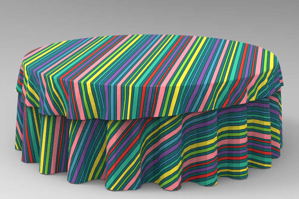 Satin - Crazy Stripes