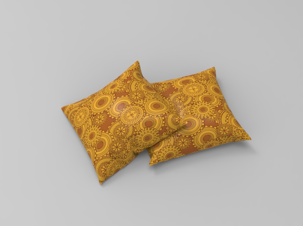 Steampunk-Satin - Zahnrad