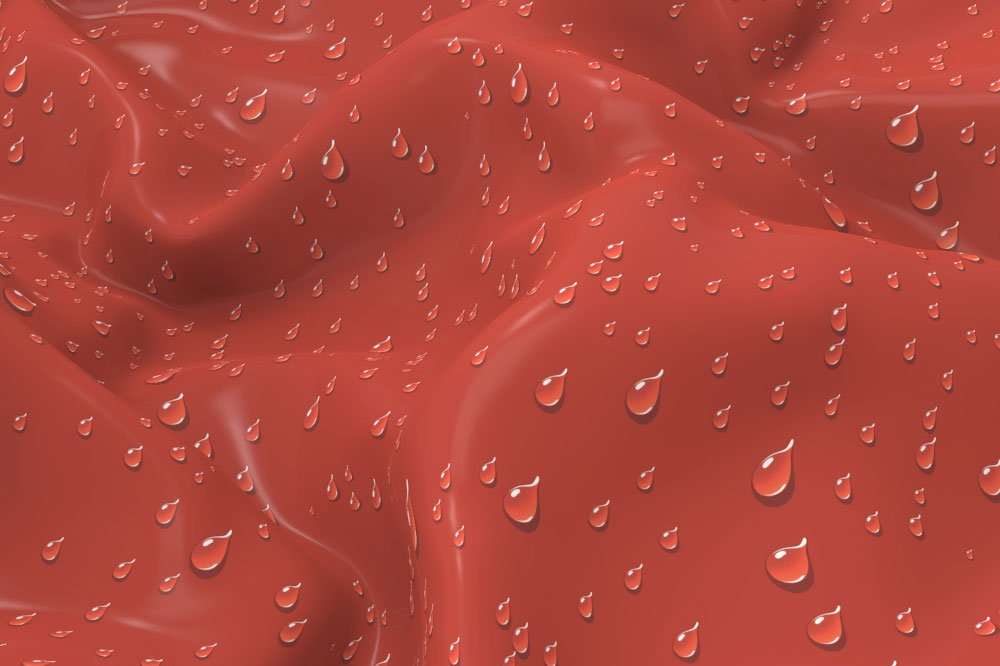 Satin - Wassertropfen