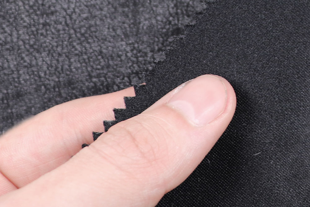 Scuba-Leder - Vintage-Optik - Schwarz