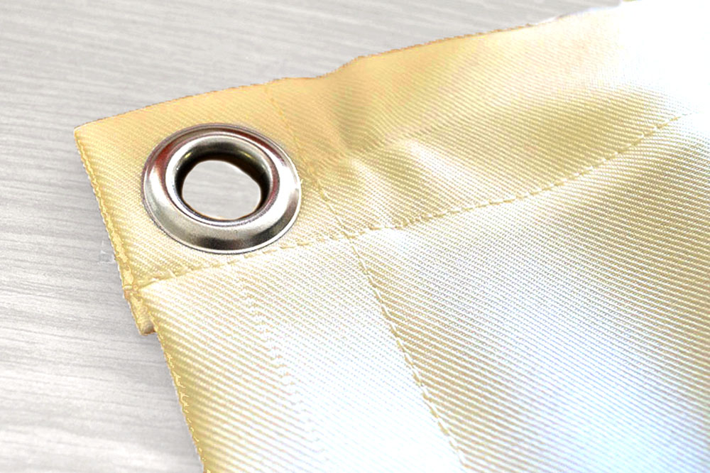 Fix-Fertig Segeltuch 380 x 780 cm - 14 Ösen - Sand