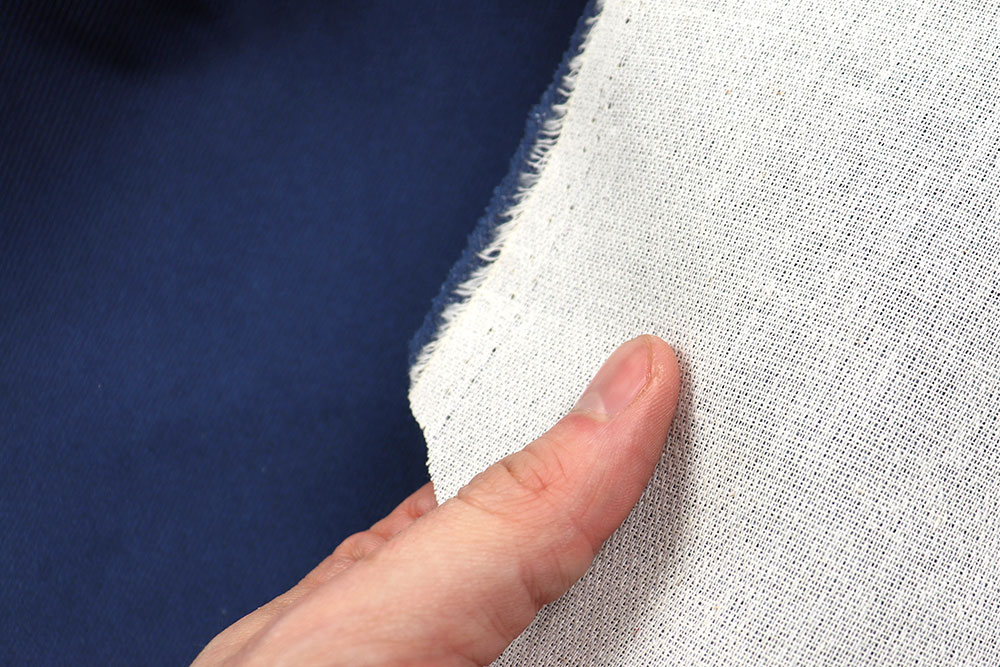 Möbelstoff wasserabweisend - Mitternachtsblaue Streifen