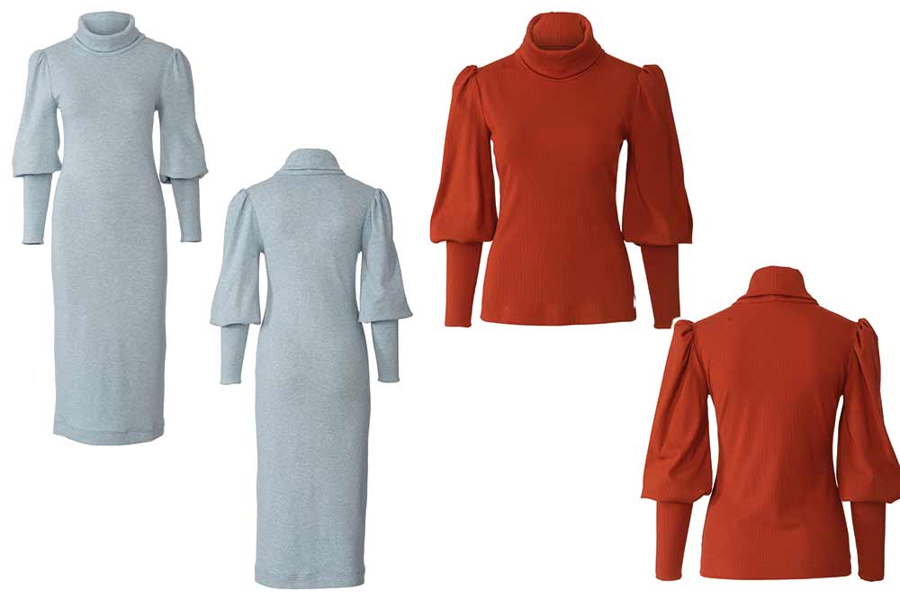 burda Schnittmuster 5972 - Strickkleid/Shirt  mit Rollkragen