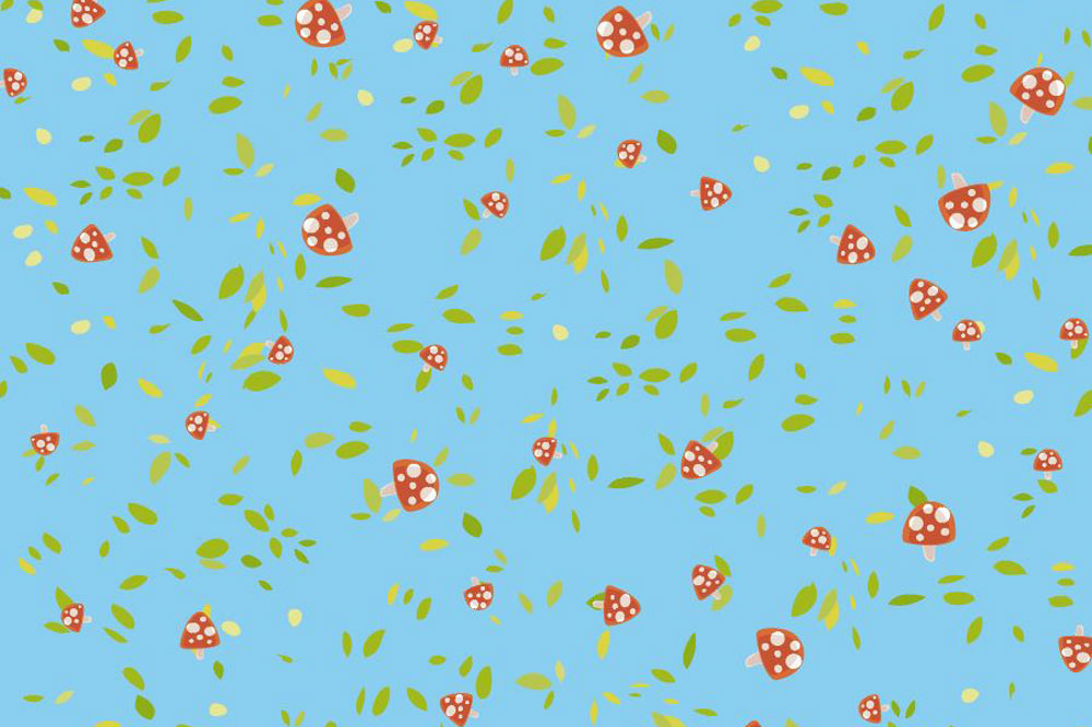 Nano-Softshell - Fliegenpilz Allover