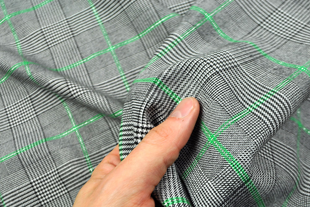 Jacquard-Bekleidungsstoff - Paris Check Glitzer