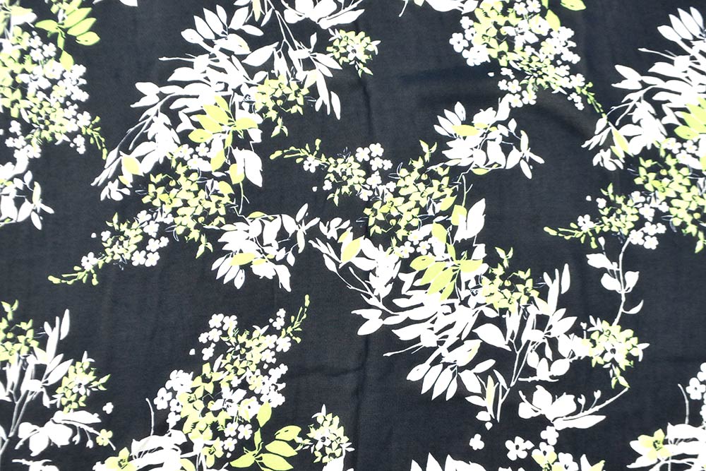 Viskose-Chiffon - Flower Night