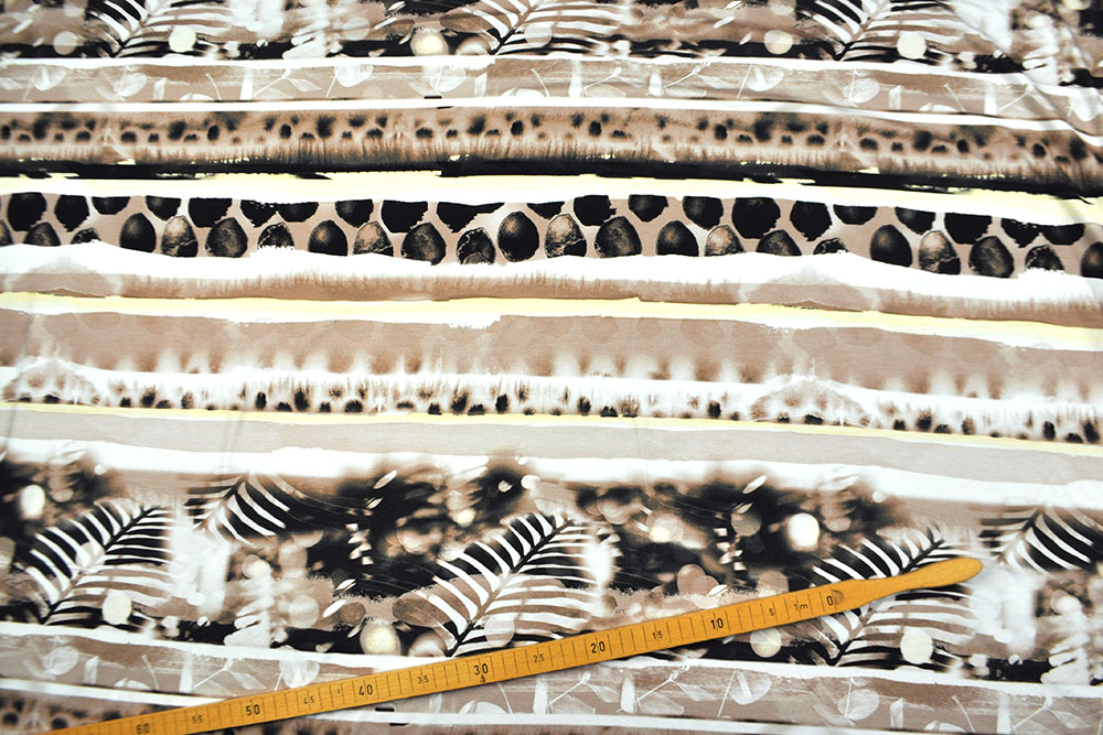 Baumwoll-Stretch - Rotina Stripes