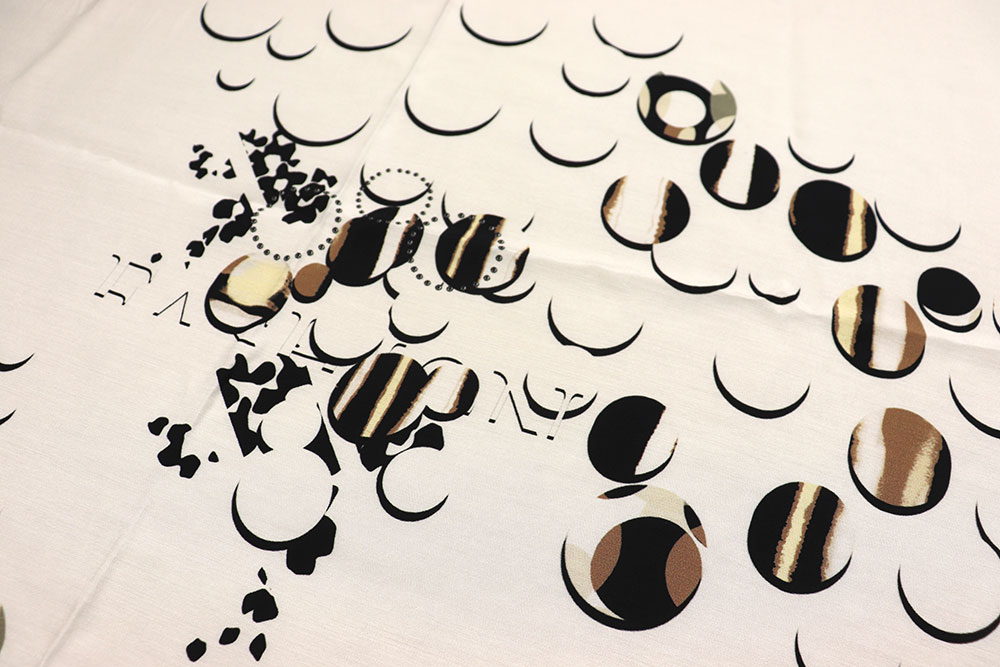 Panel-Viskosestoff - Bubbly Chic