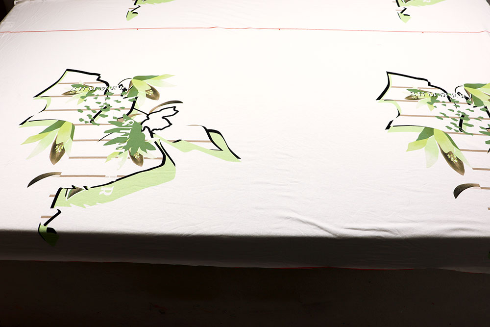 Viskose-Paneljersey - Green Summer