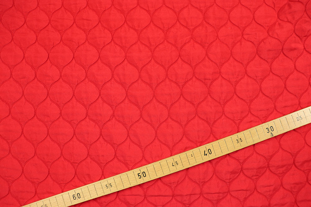 Steppstoff - Ornament-Stepp - Rot