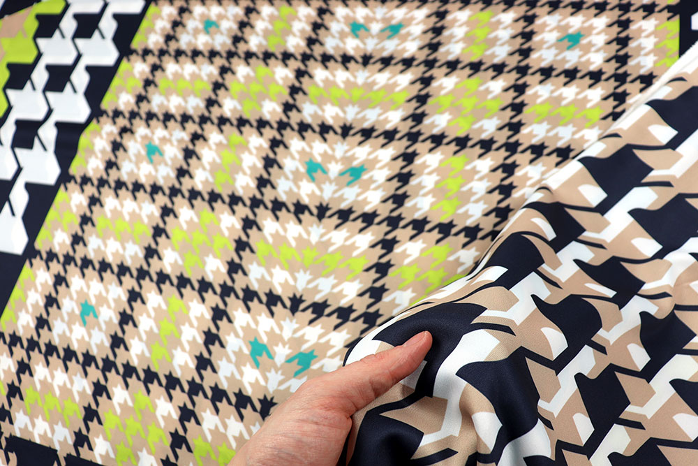 Panelstoff - Sport-Stretch - Hahnentritt