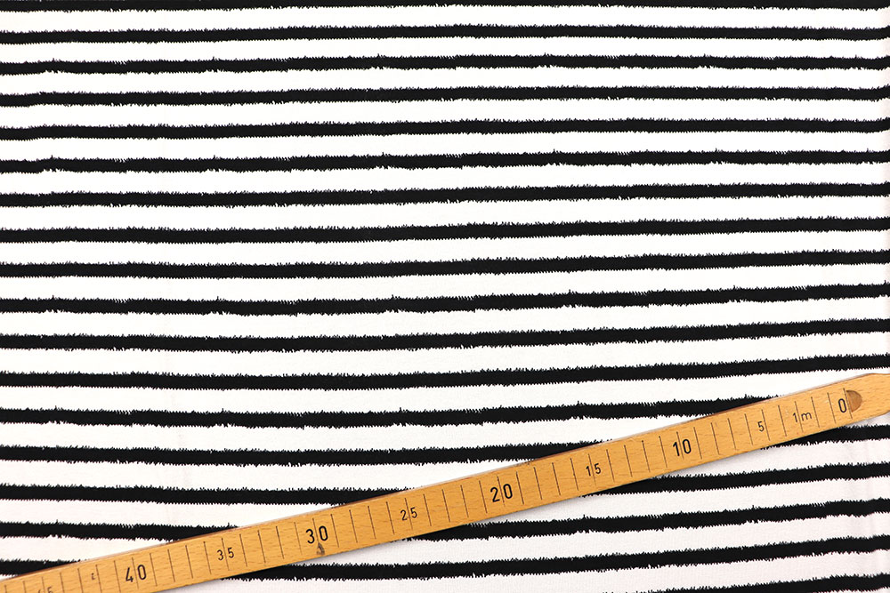 Viskosejersey - Blurry Stripes