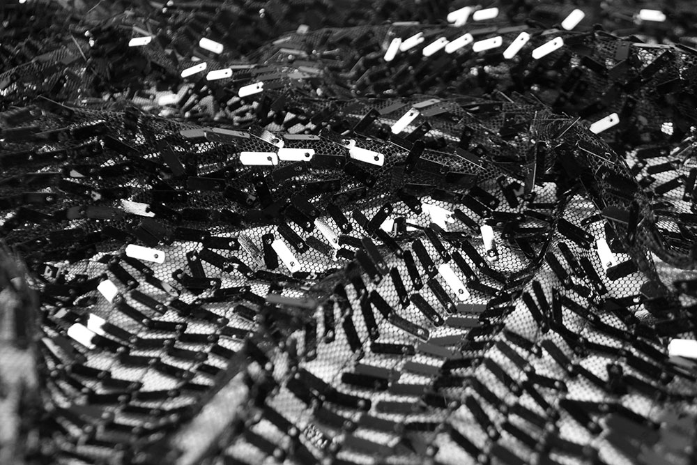 Paillettenstoff - Stäbchen