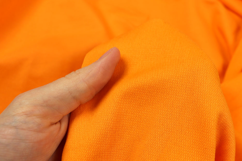 Sweatshirt-Stoff - Mandarine