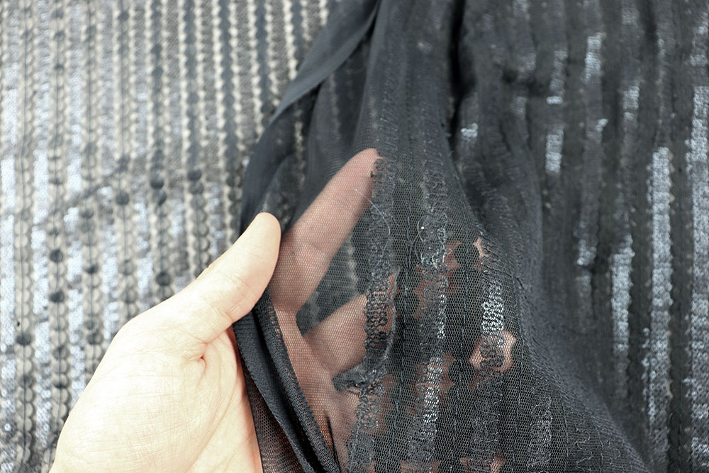 Transparenter Bekleidungsstoff - Dark Blue Temptation