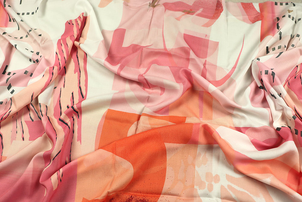 Viskosestoff leicht und transparent - Happy A