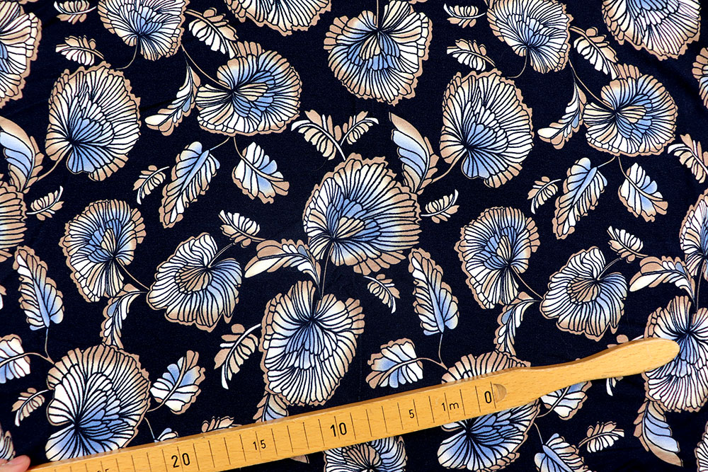 Viskosejersey - Nighty Flowery