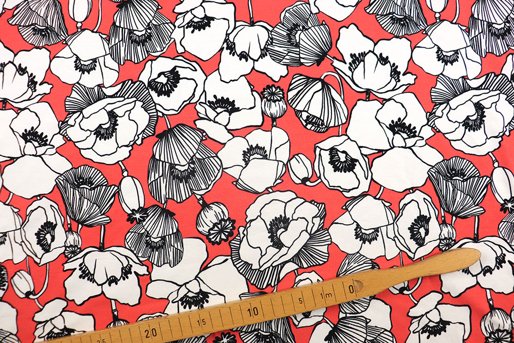 Viskosejersey - Dawn of Flowers