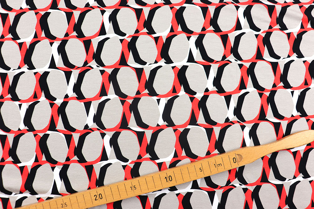 Viskosejersey - Lissabon Red