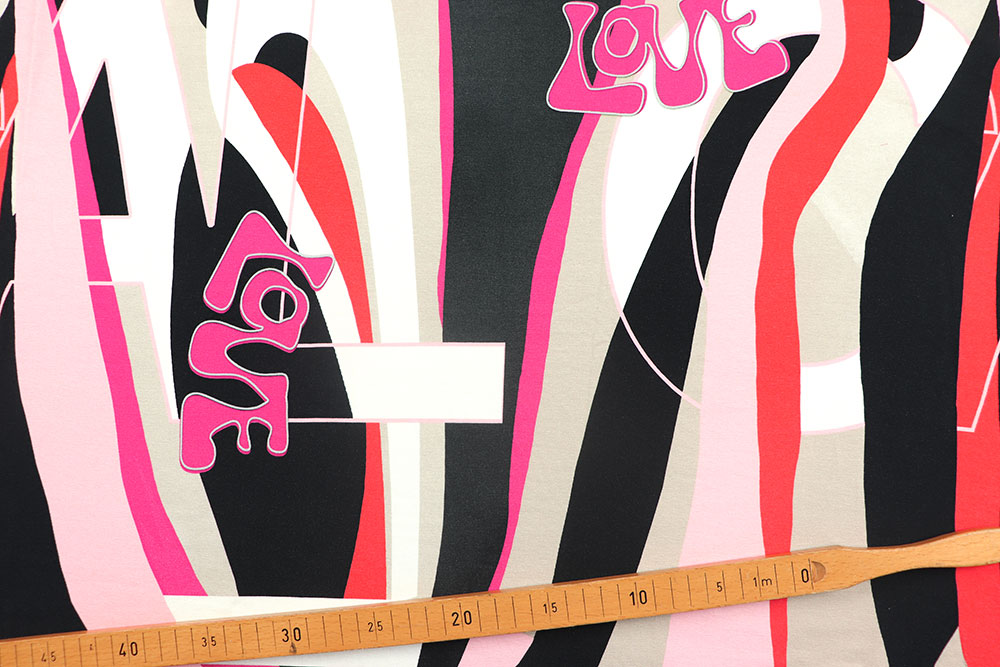 Viskosejersey - Hippie Love