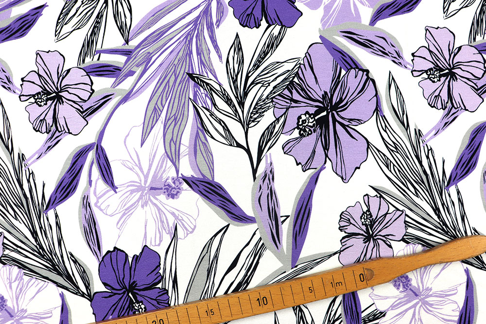 Viskosejersey - Purple Dream