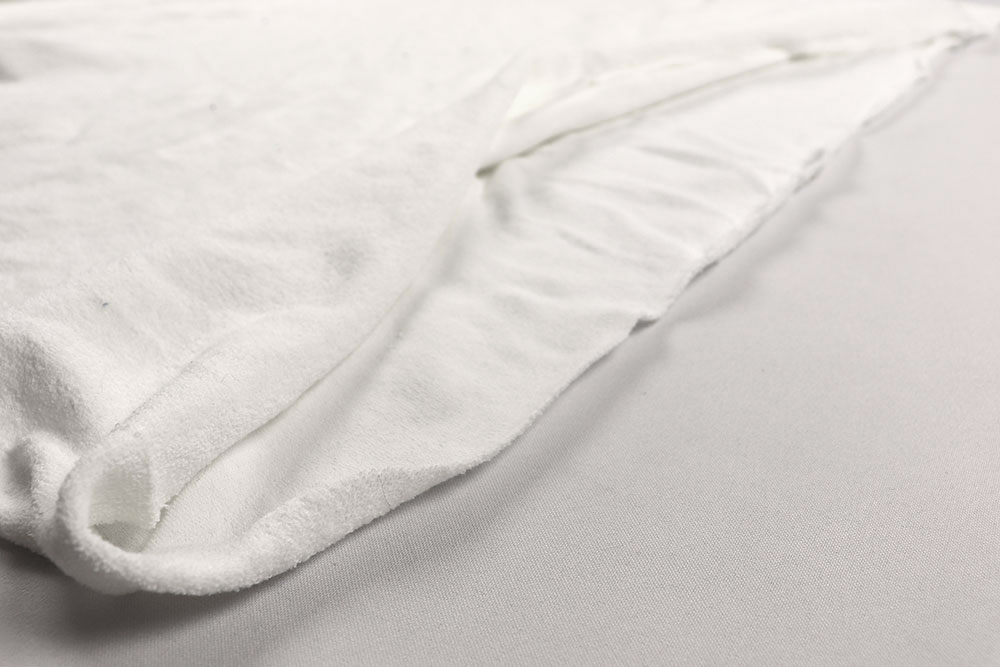 Frottee-Stretch-Schlauch - Weiß