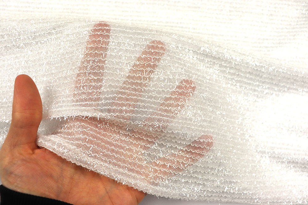 Lurex-Tüll - Glamour - Weiß