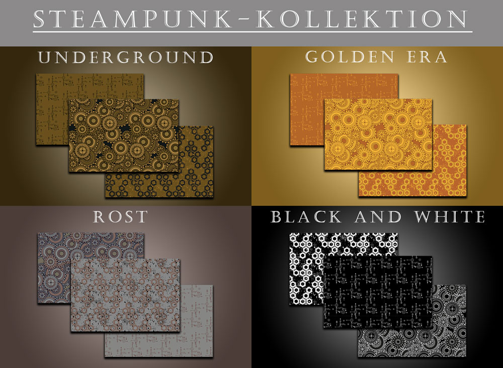 Steampunk-Blackout - Zahnrad