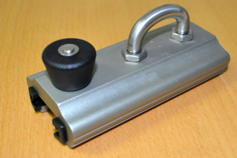 Seilschlitten für "T"-Schiene Größe 3