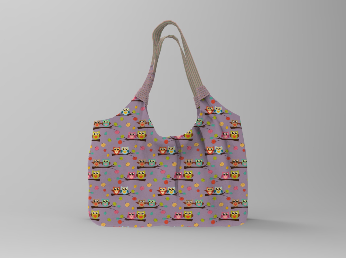 Dekostoff - Kuschel-Eulen