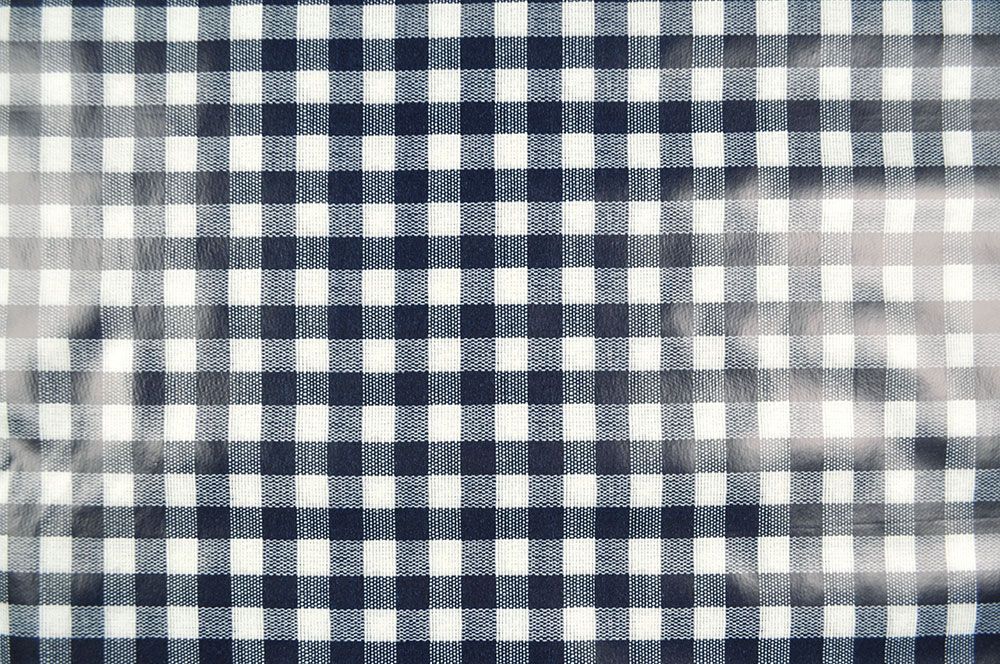 Wachstuch - Karo - Nachtblau