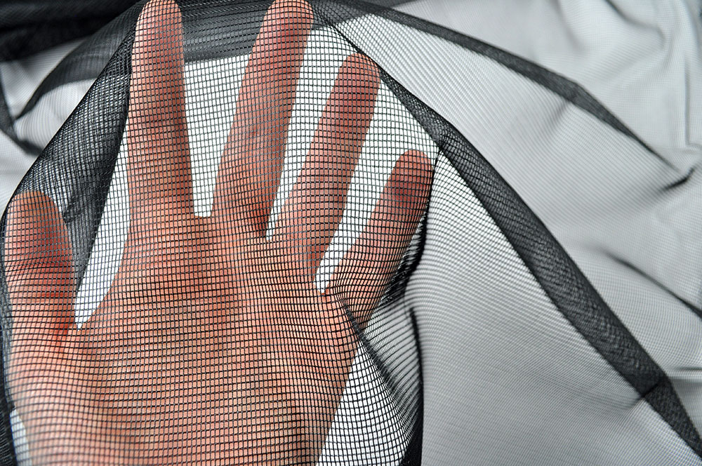 Moskitonetz Meterware - 300 cm - Schwarz