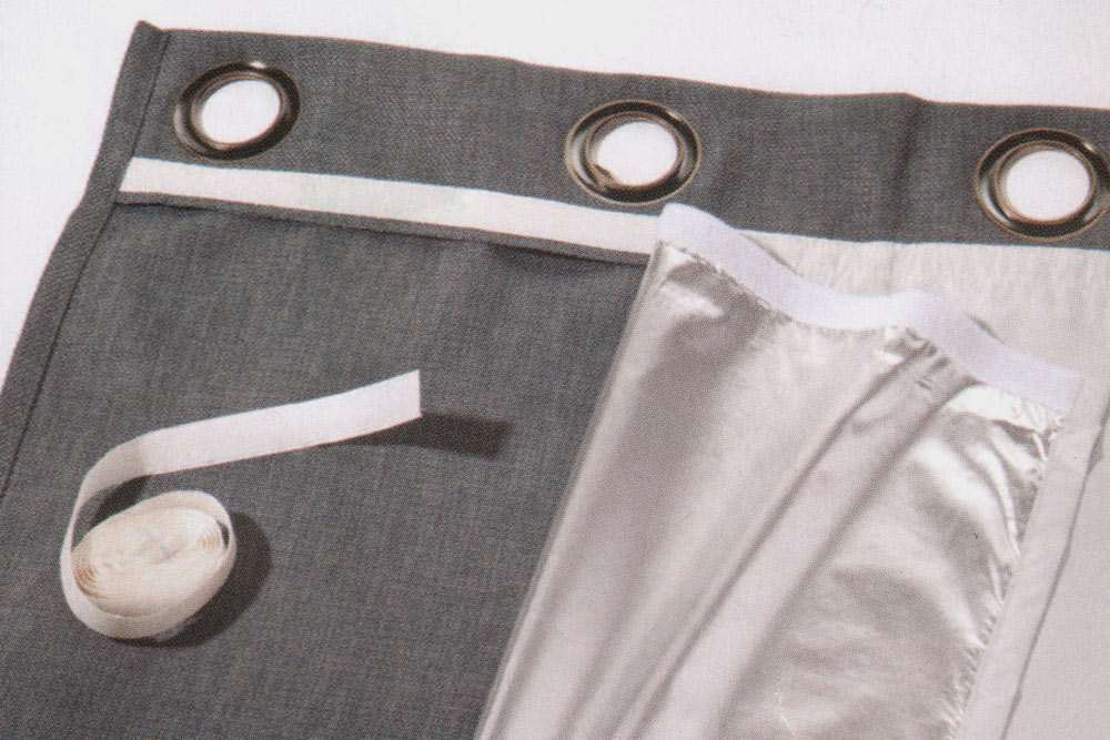 Fertiges Gardinen-Sonnenschutzfutter - 135 cm breit