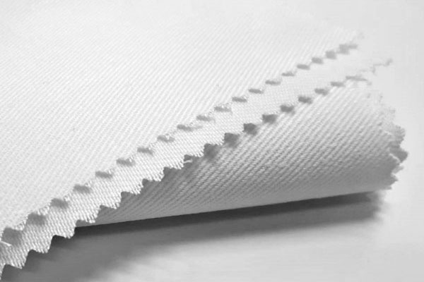 Baumwoll-Köper kochfest - Weiß