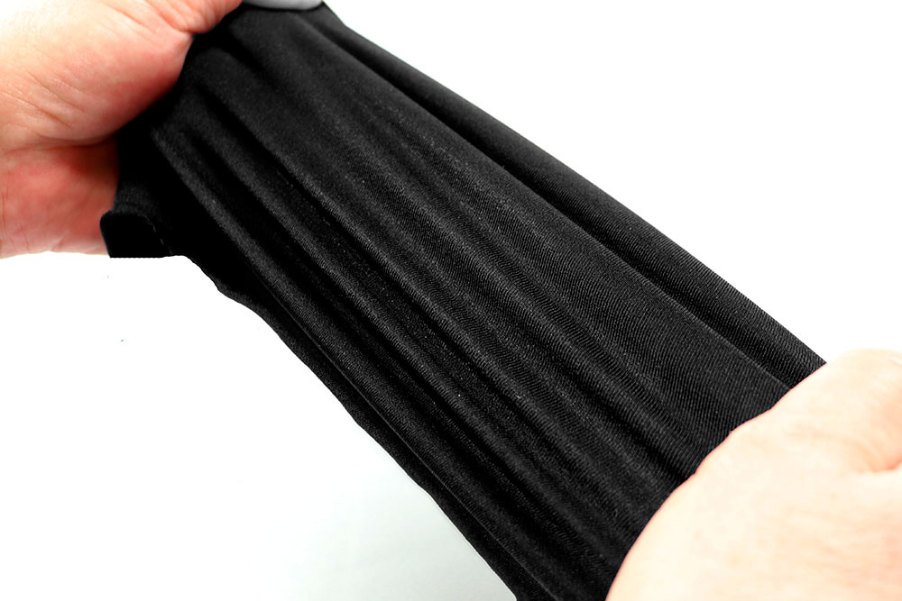 Event-Stretch - schwer entflammbar B1 - Schwarz