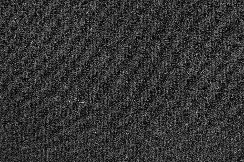 Klett-Velours - schwer entflammbar B1 - 160 cm - Schwarz