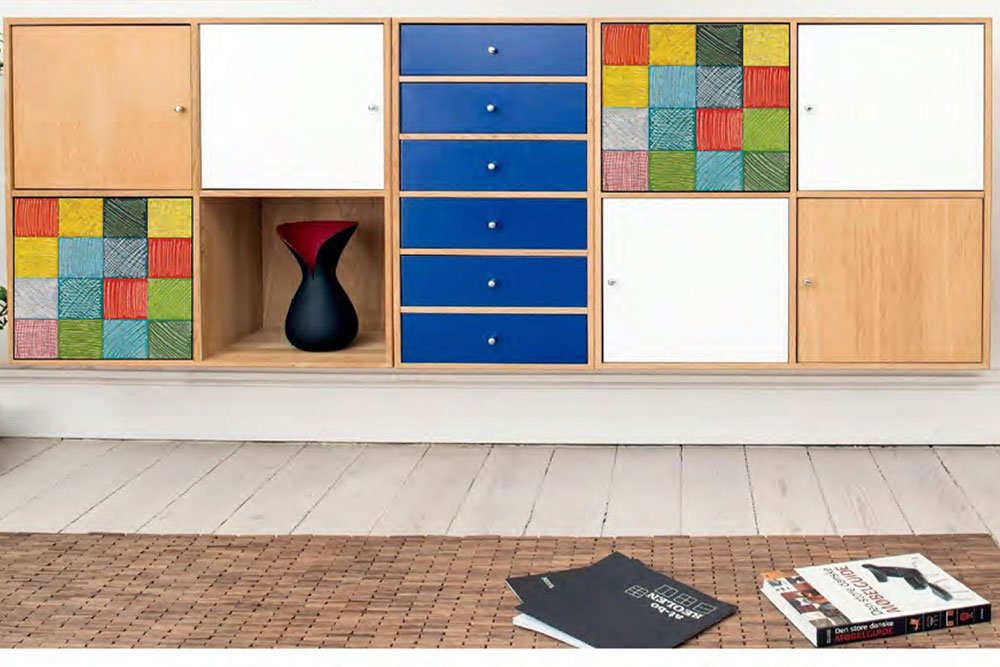 Kork-Stoff Digitalprint - Squares