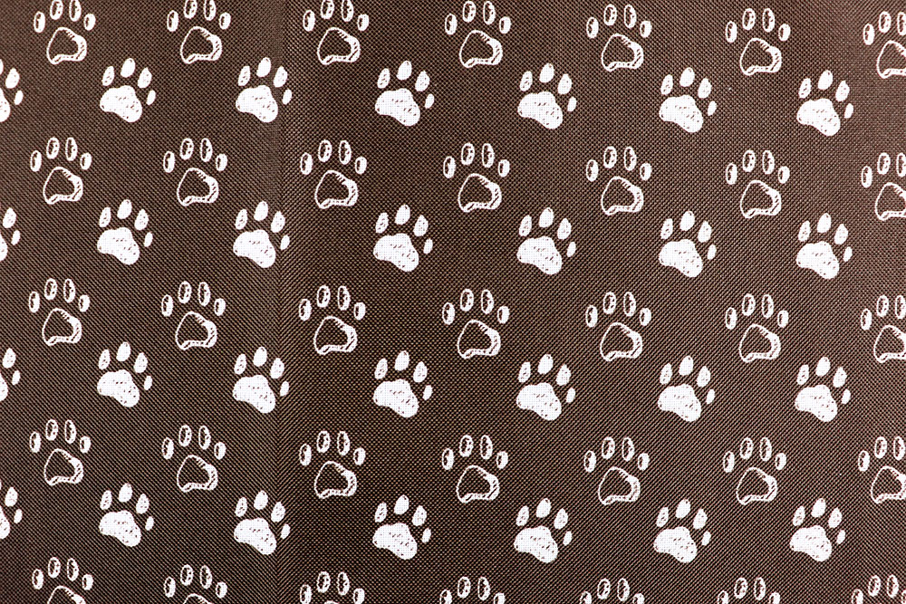 Polyesterstoff wasserabweisend - Tatze - Braun