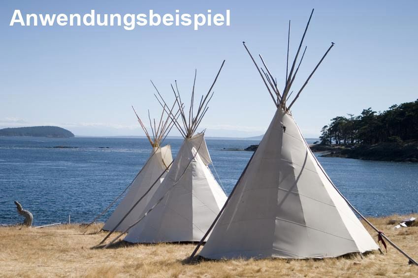 Tipi / Zeltstoff - wasserabweisend - 220 cm