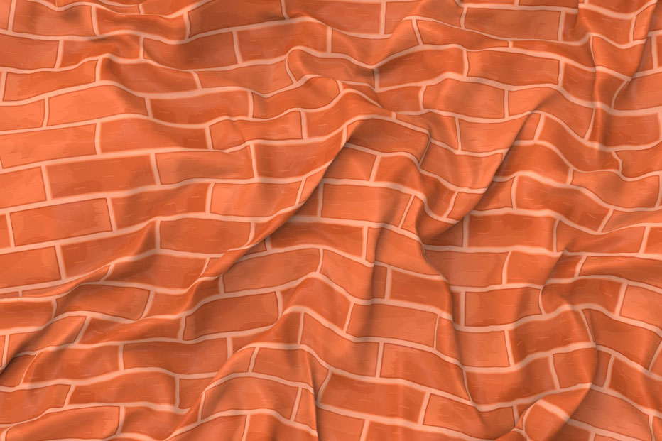 Universalstoff - Ziegelmauer