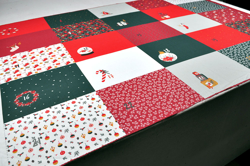 Baumwoll-Popeline - Adventskalender