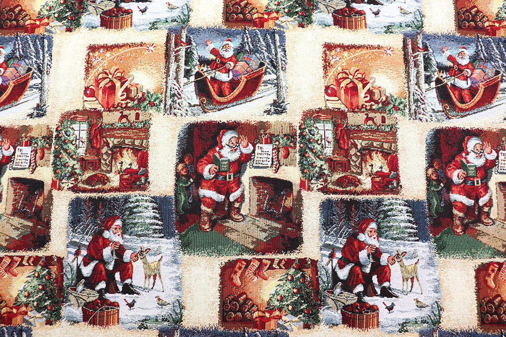 Gobelin - Reise des Weihnachtsmanns