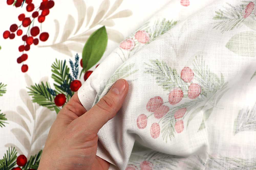 Baumwoll-Dekostoff - Mistelzweig