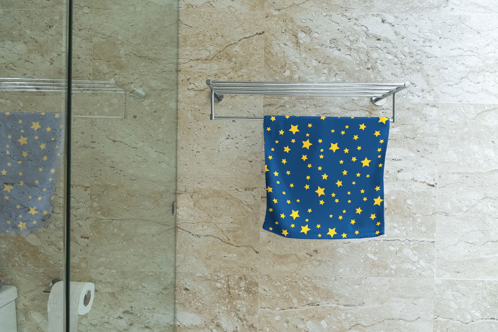 Frottee-Fleece - Sterne - Night Colours