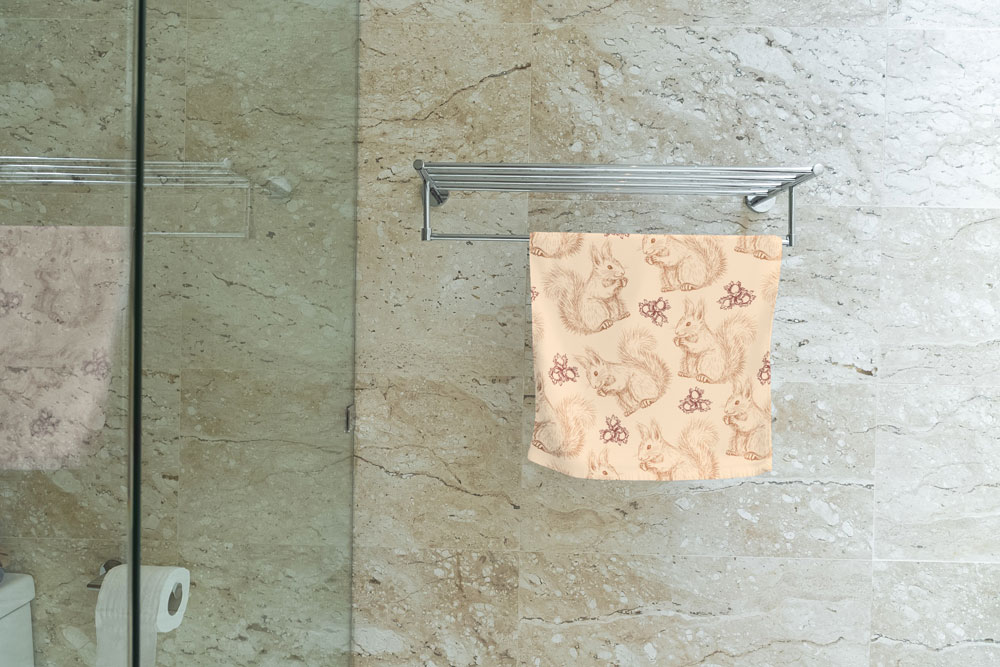 Frottee-Fleece - Eichhörnchen