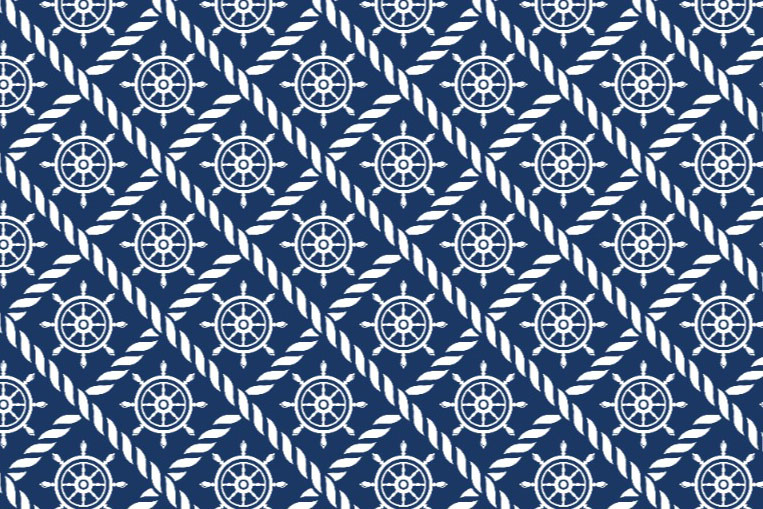 Wellness-Fleece - Marine-Welt Steuerrad/Seil