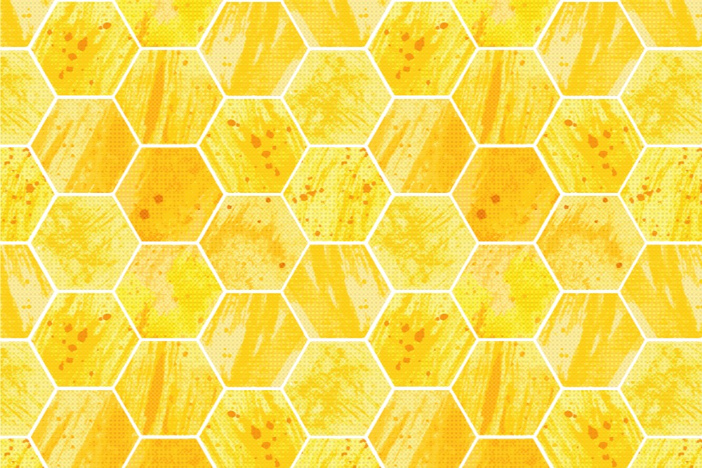 Outdoorstoff - Bienenwaben