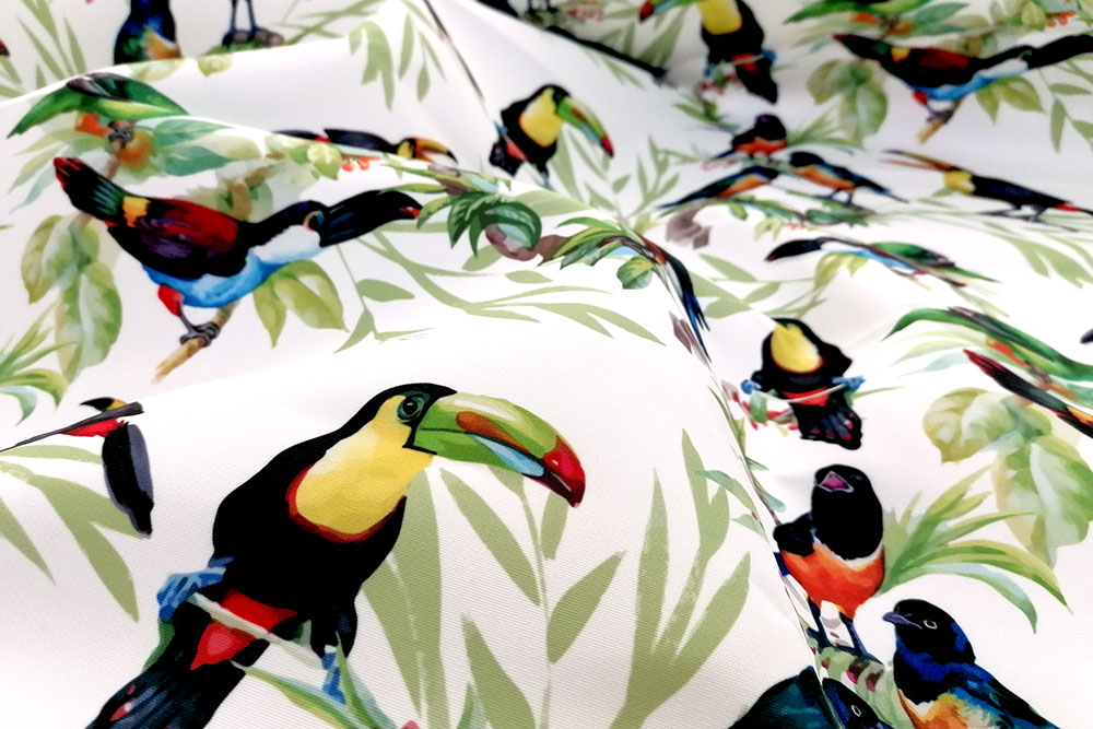 Outdoorstoff Paradiesvögel