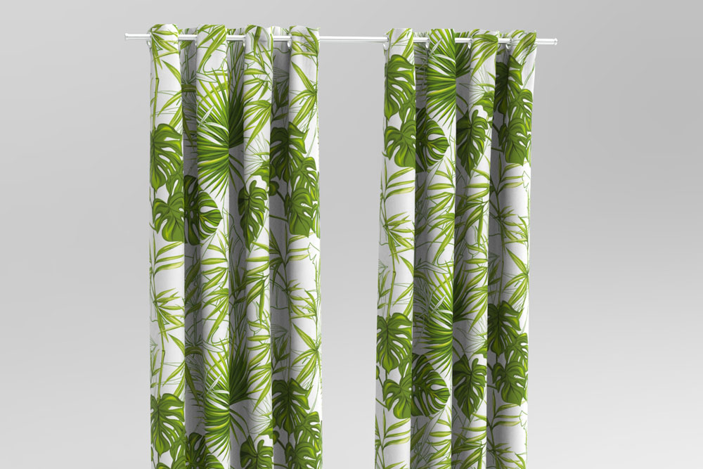 Blackout perm. schwer entflammbar - Exotischer Farnwald