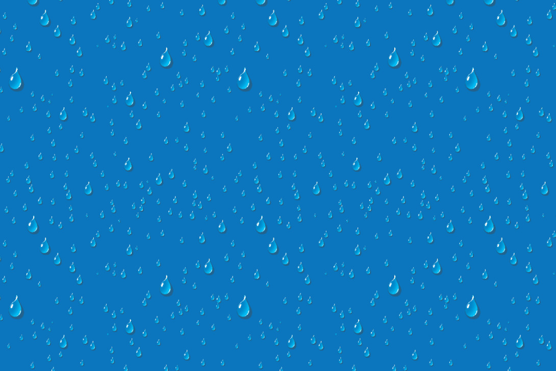 Frottee-Fleece - Wasserperlen